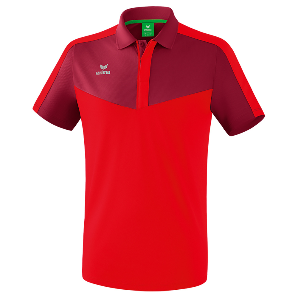 ERIMA SQUAD POLO, BURDEOS-ROJO HOMBRE. S M L XL 2XL 3XL 