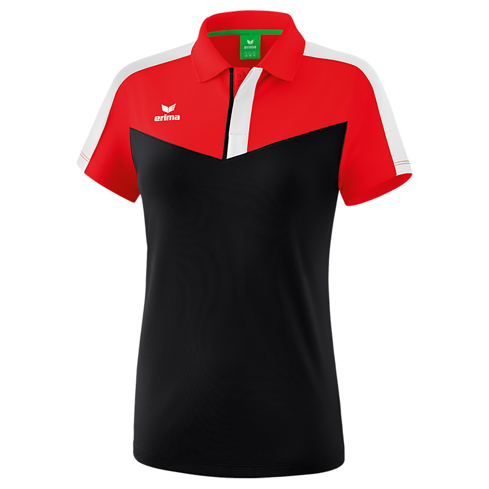 ERIMA SQUAD POLO, ROJO-NEGRO-BLANCO MUJER. 34 36 38 40 42 44 