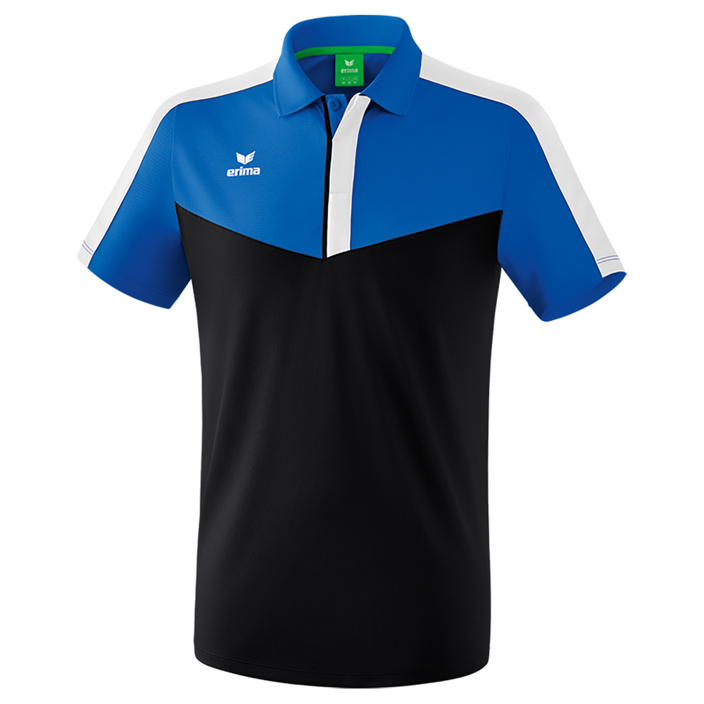 ERIMA SQUAD POLO, ROYAL-NEGRO-BLANCO HOMBRE. S M L XL 2XL 3XL 