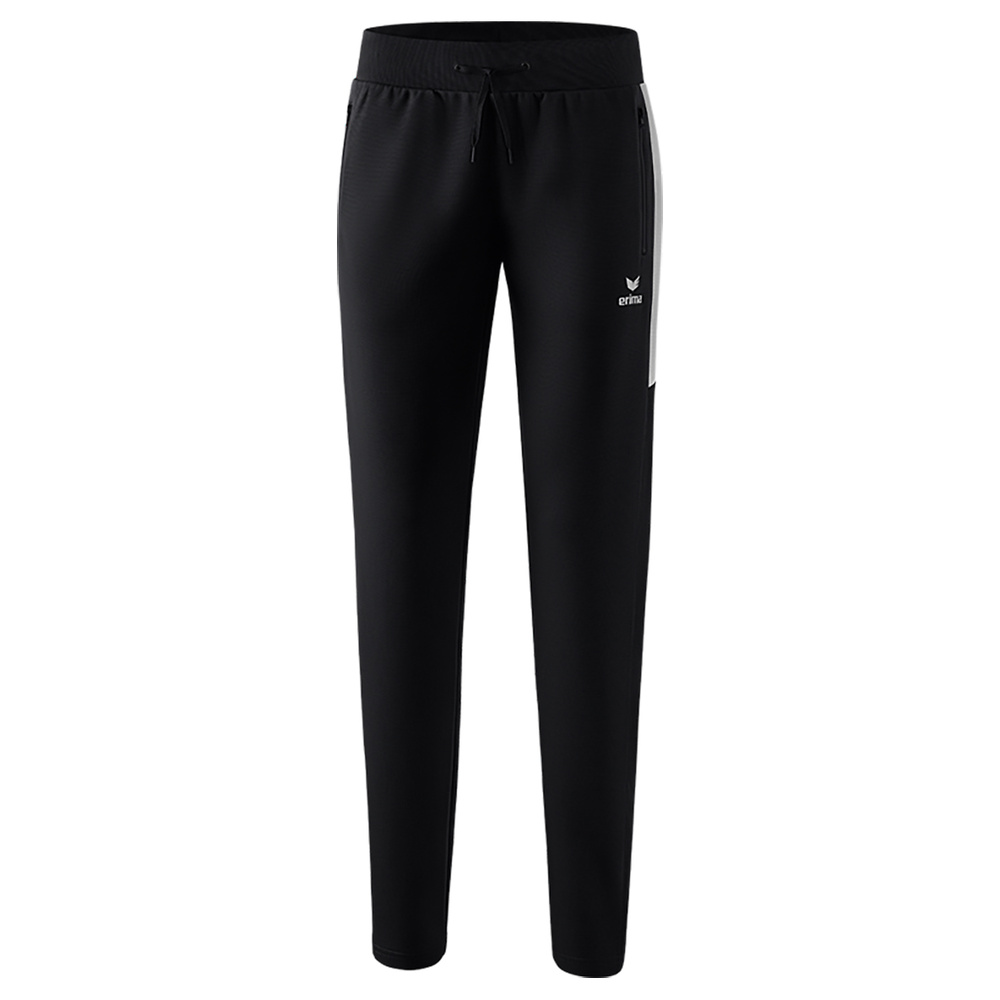 ERIMA SQUAD WORKER PANTALÓN, NEGRO-PLATA MUJER. 34 36 42 44 46 48 