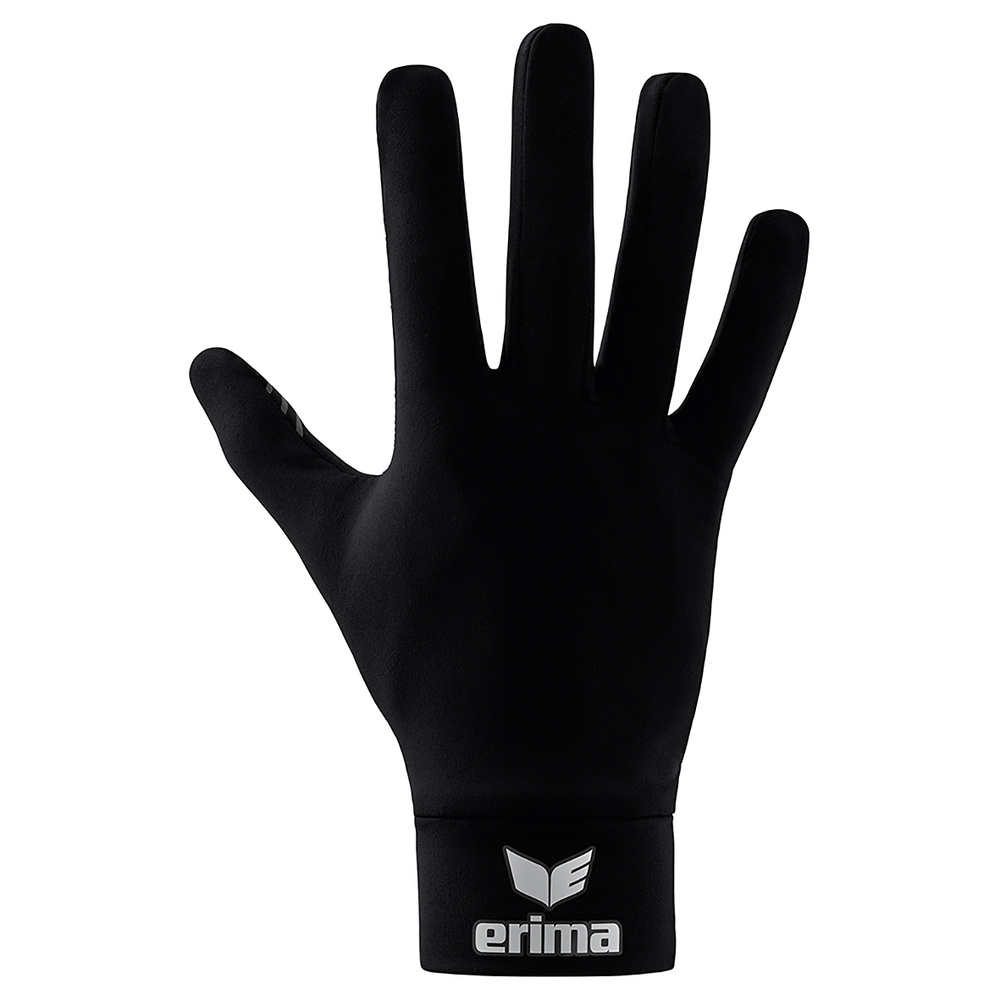 GUANTE DE JUGADOR FUNCIONAL ERIMA, NEGRO UNISEX. 4 5 6 7 8 9 10 11 