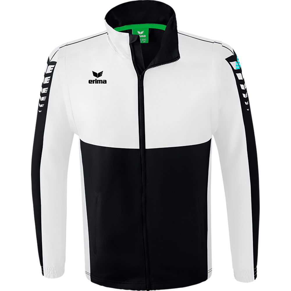 IMPERMEABLE ERIMA SIX WINGS CON MANGAS DESMONTABLES, NEGRO-BLANCO HOMBRE. S M L XL 2XL 3XL 4XL 