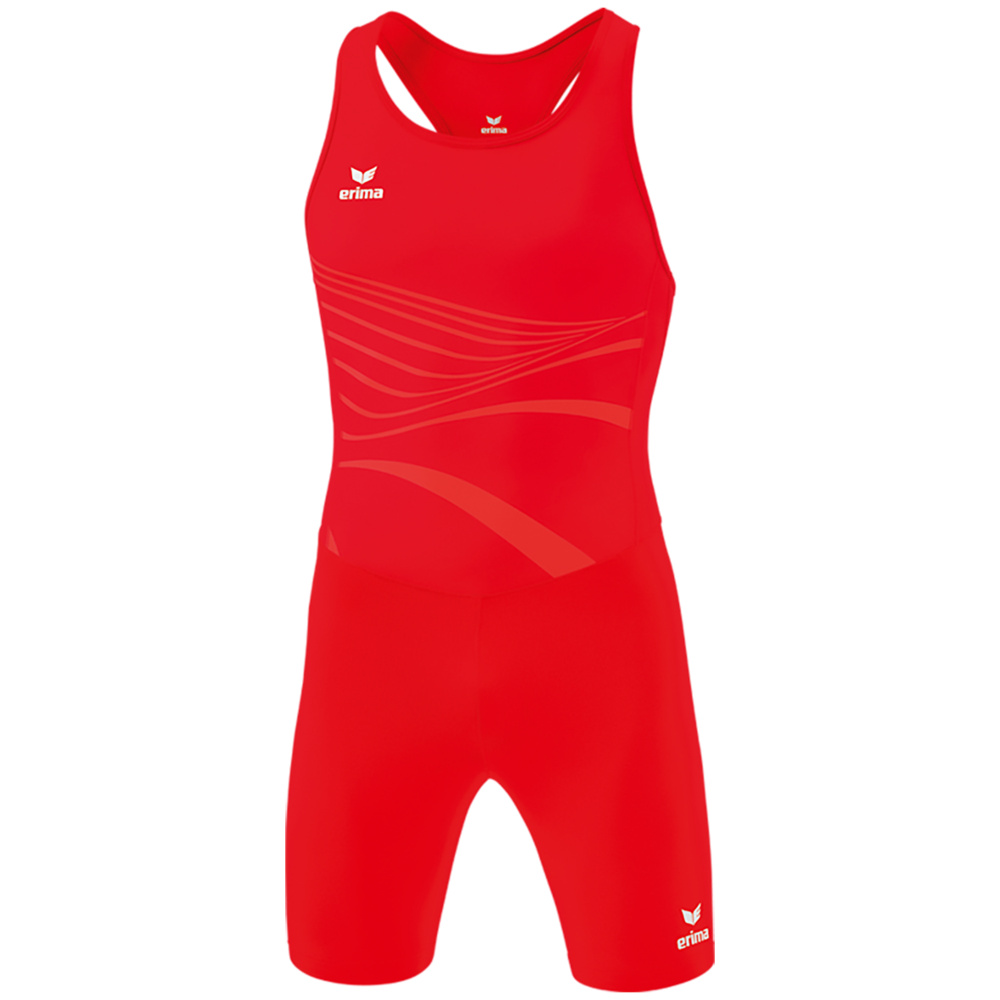 MONO ATLETISMO ERIMA RACING SPRINTER, ROJO HOMBRE. S M L XL 2XL 3XL 