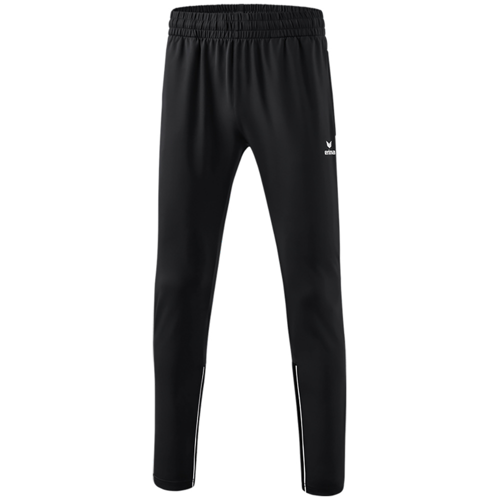 PANTALÓN DE ENTRENAMIENTO ERIMA PERFORMANCE, NEGRO-BLANCO NIÑO. 104 116 128 140 152 164 