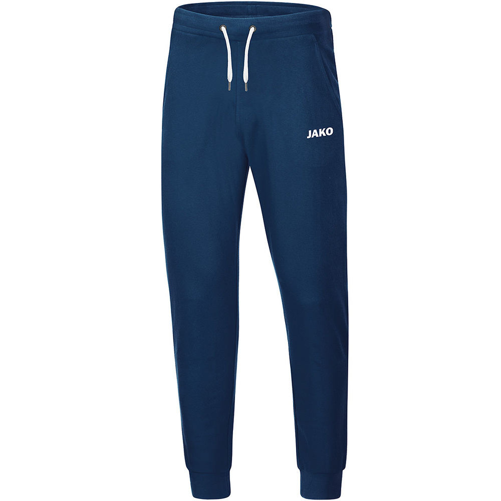 PANTALÓN DE JOGGING JAKO BASE CON PUÑOS, MARINO NIÑO. 128 140 152 164 