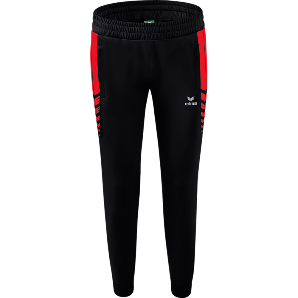 PANTALÓN ERIMA SIX WINGS WORKER PANTS, NEGRO-ROJO MUJER. 34 36 38 40 42 44 