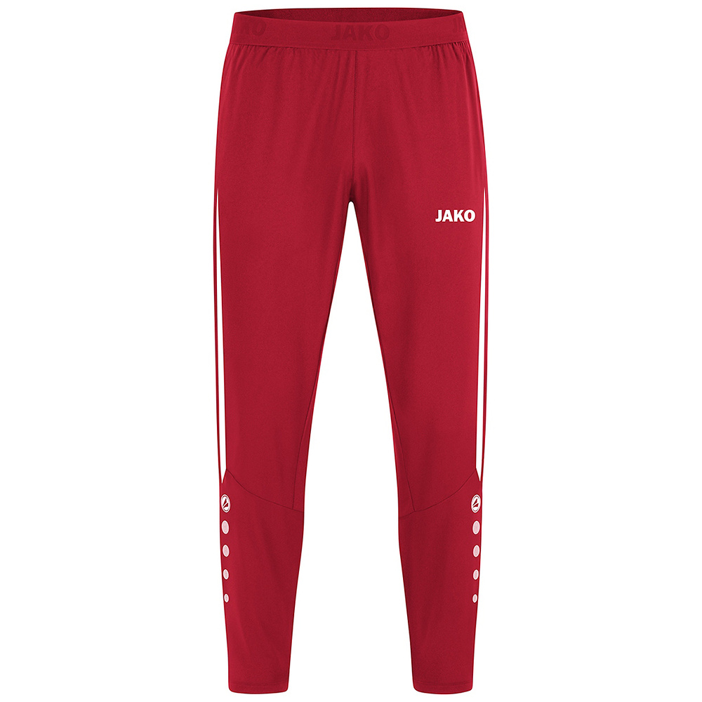 PANTALÓN JAKO POWER LEISURE, ROJO-BLANCO NIÑO. 128 140 152 164 