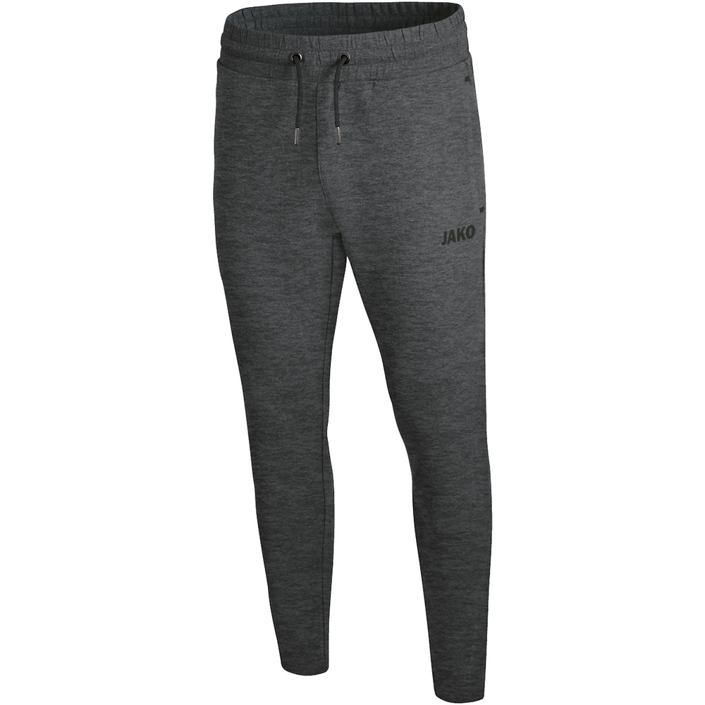 PANTALÓN JOGGING JAKO PREMIUM BASICS, ANTRACITA MELANGE HOMBRE. S M L XL 2XL 3XL 4XL 