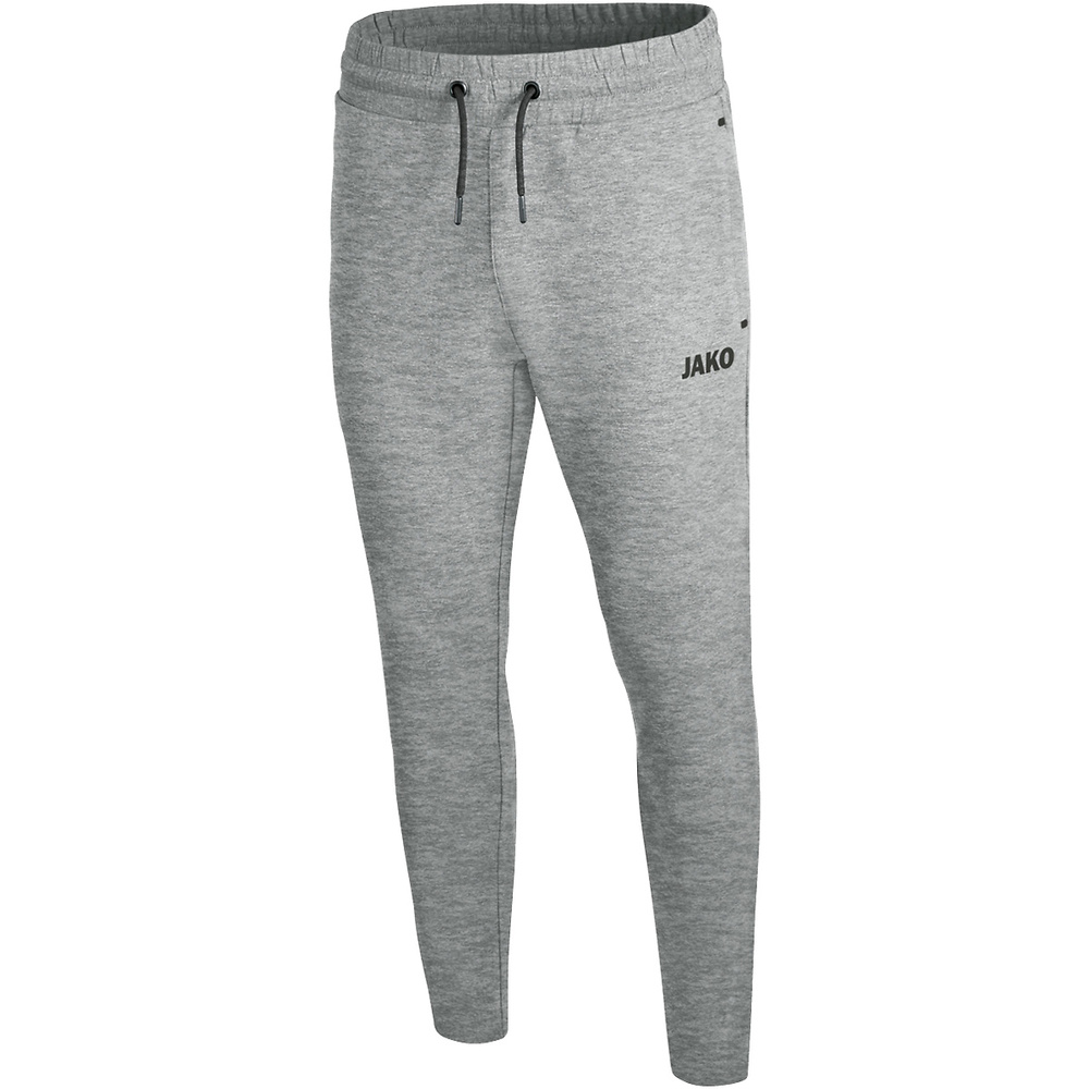 PANTALÓN JOGGING JAKO PREMIUM BASICS, GRIS MELANGE HOMBRE. S M L XL 2XL 3XL 4XL 