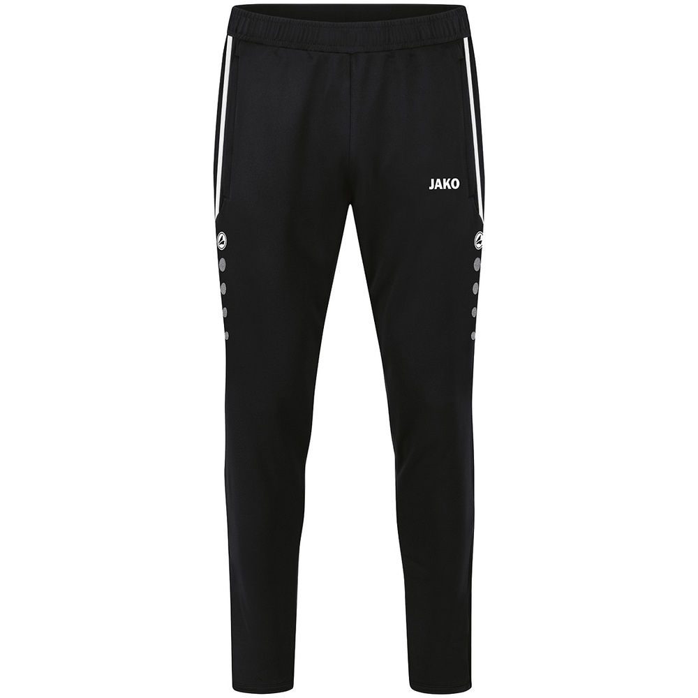 PANTALONES DE ENTRENAMIENTO JAKO ALLROUND, NEGRO HOMBRE. S M L XL 2XL 3XL 4XL 