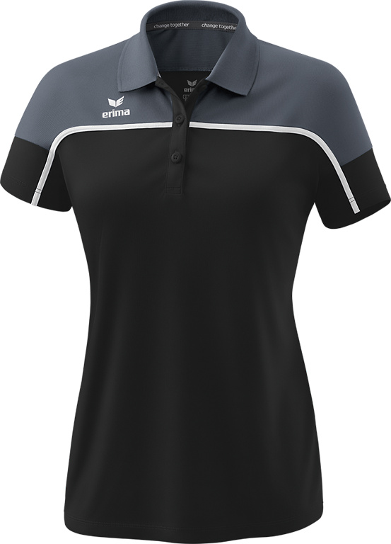 POLO ERIMA CHANGE, NEGRO-GRIS PIZARRA-BLANCO MUJER. 34 36 38 40 42 44 