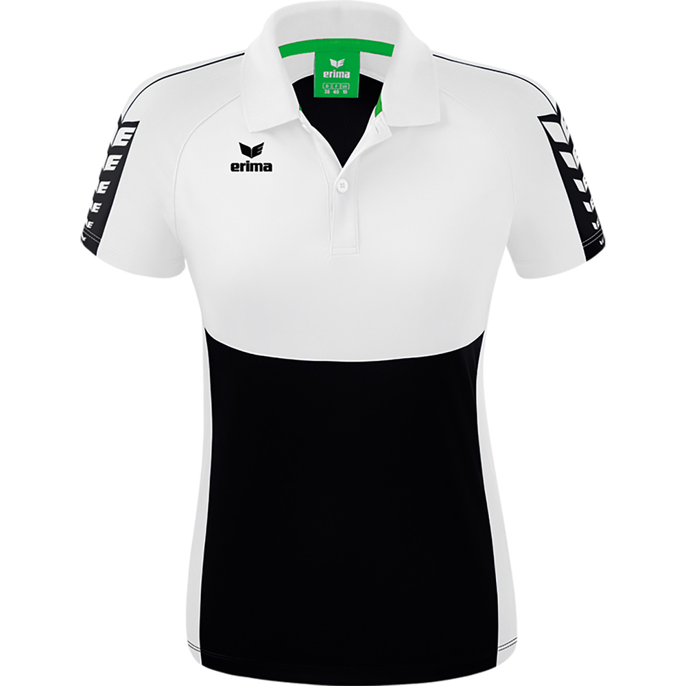 POLO ERIMA SIX WINGS, NEGRO-BLANCO MUJER. 34 36 38 40 42 44 