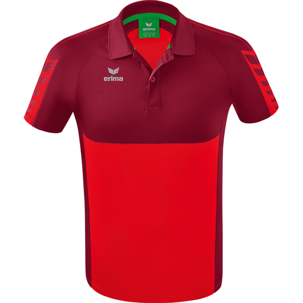 POLO ERIMA SIX WINGS, ROJO-BURDEOS HOMBRE. S M L XL 2XL 3XL 