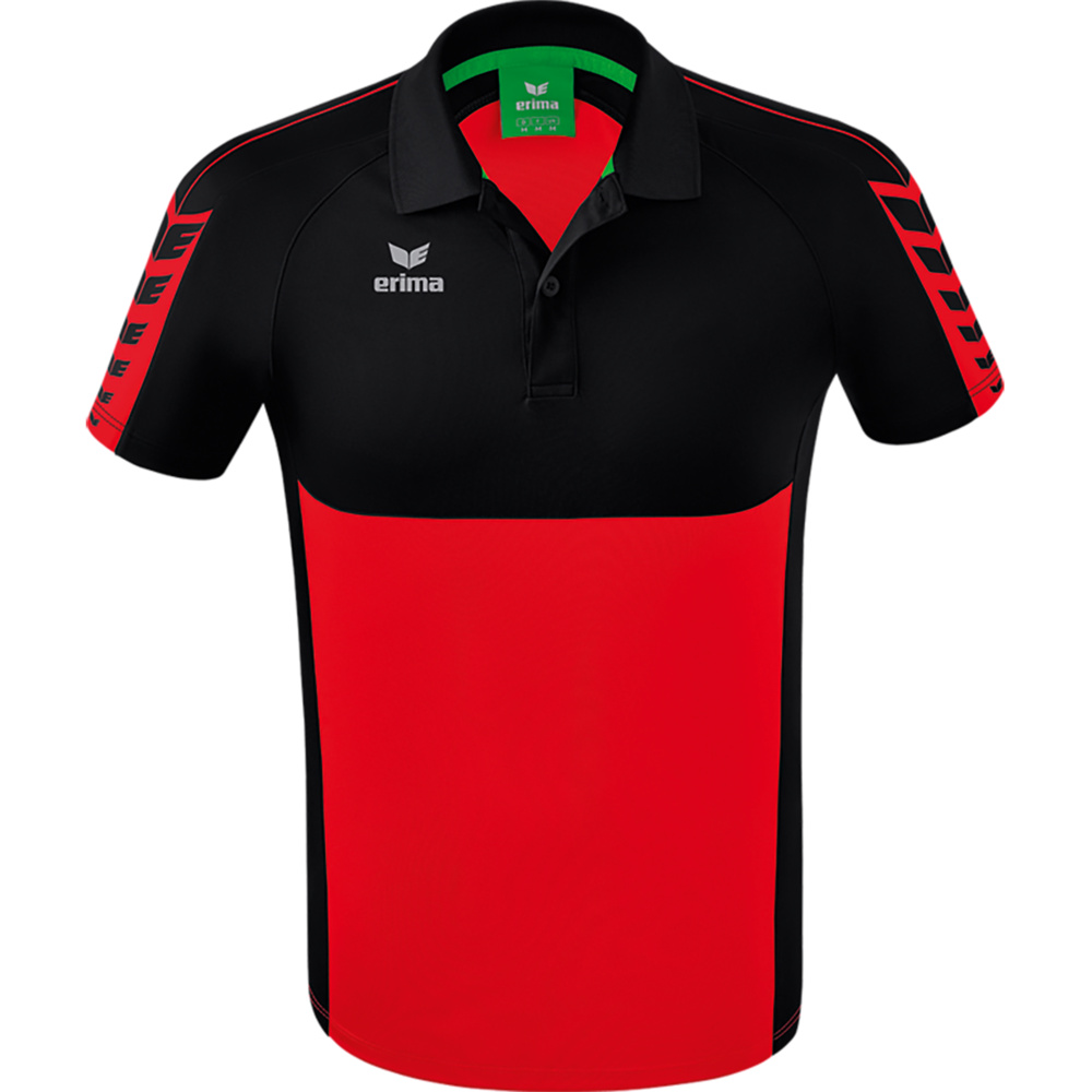 POLO ERIMA SIX WINGS, ROJO-NEGRO HOMBRE. S M L XL 2XL 3XL 