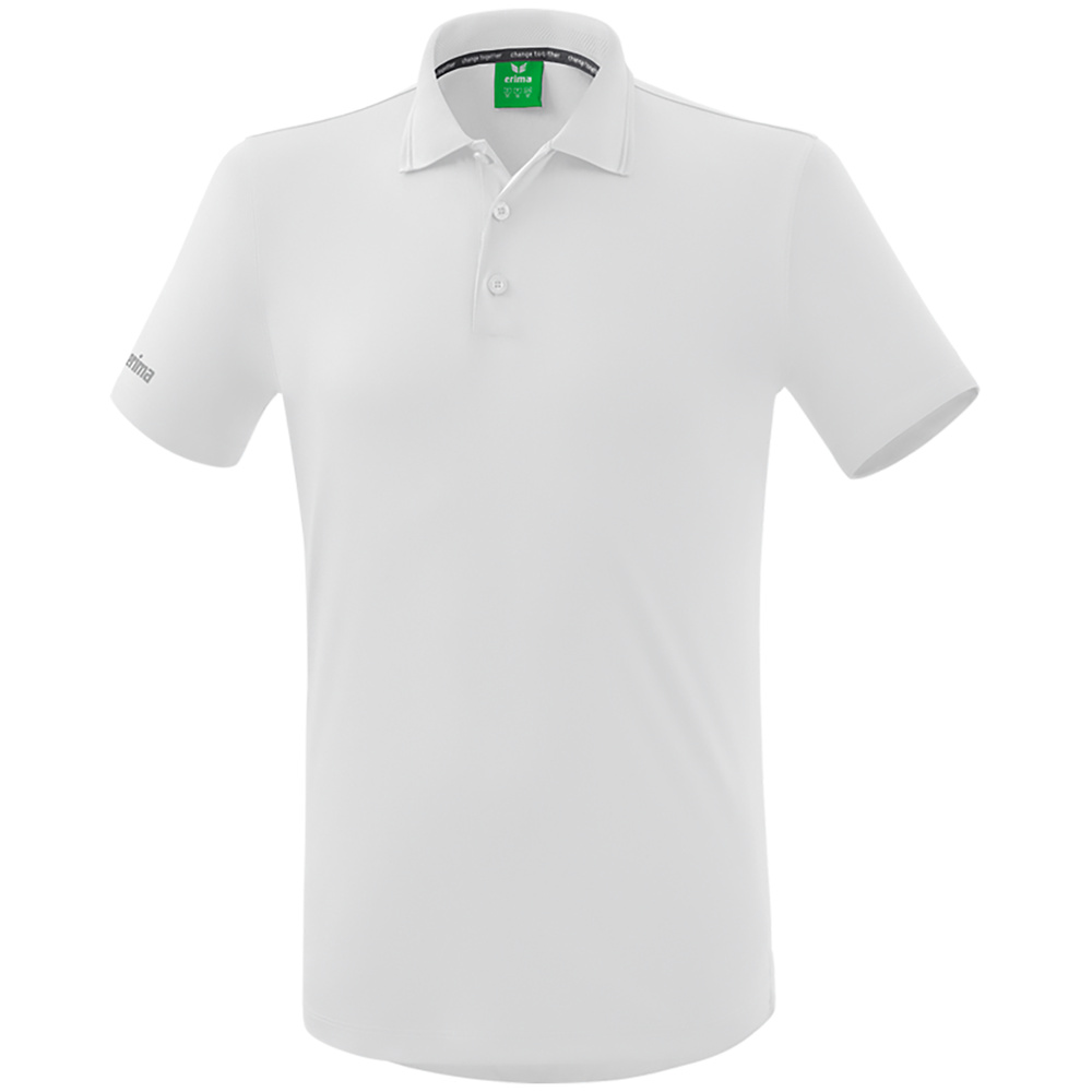 POLO FUNCIONAL ERIMA, BLANCO HOMBRE. S M L XL 2XL 3XL 