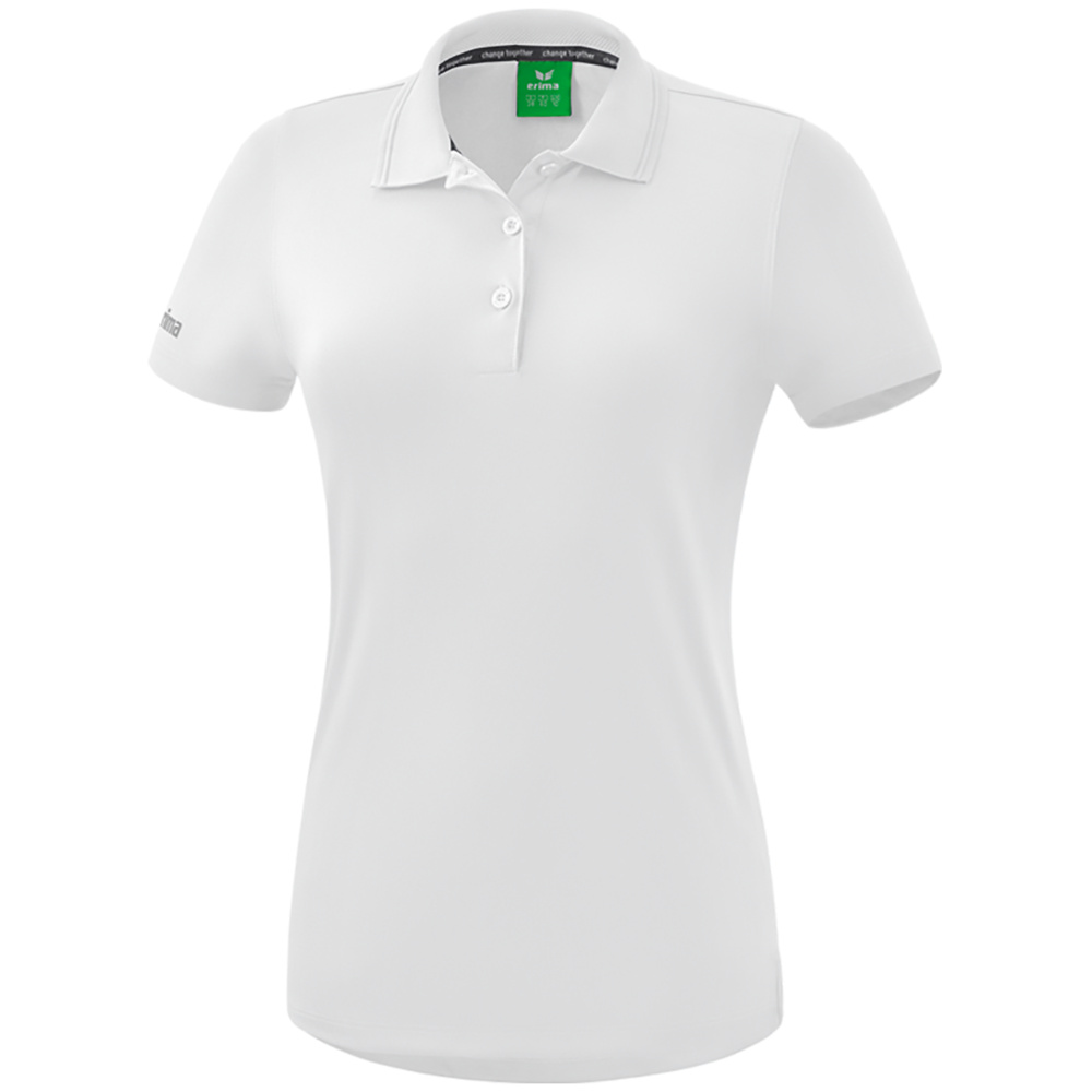 POLO FUNCIONAL ERIMA, BLANCO MUJER. 34 36 38 40 42 44 