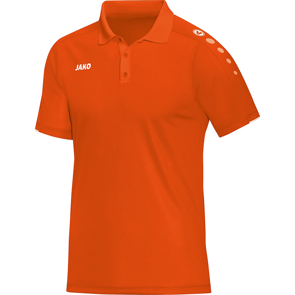 POLO JAKO CLASSICO, NARANJA HOMBRE. S M L XL 2XL 3XL 4XL 