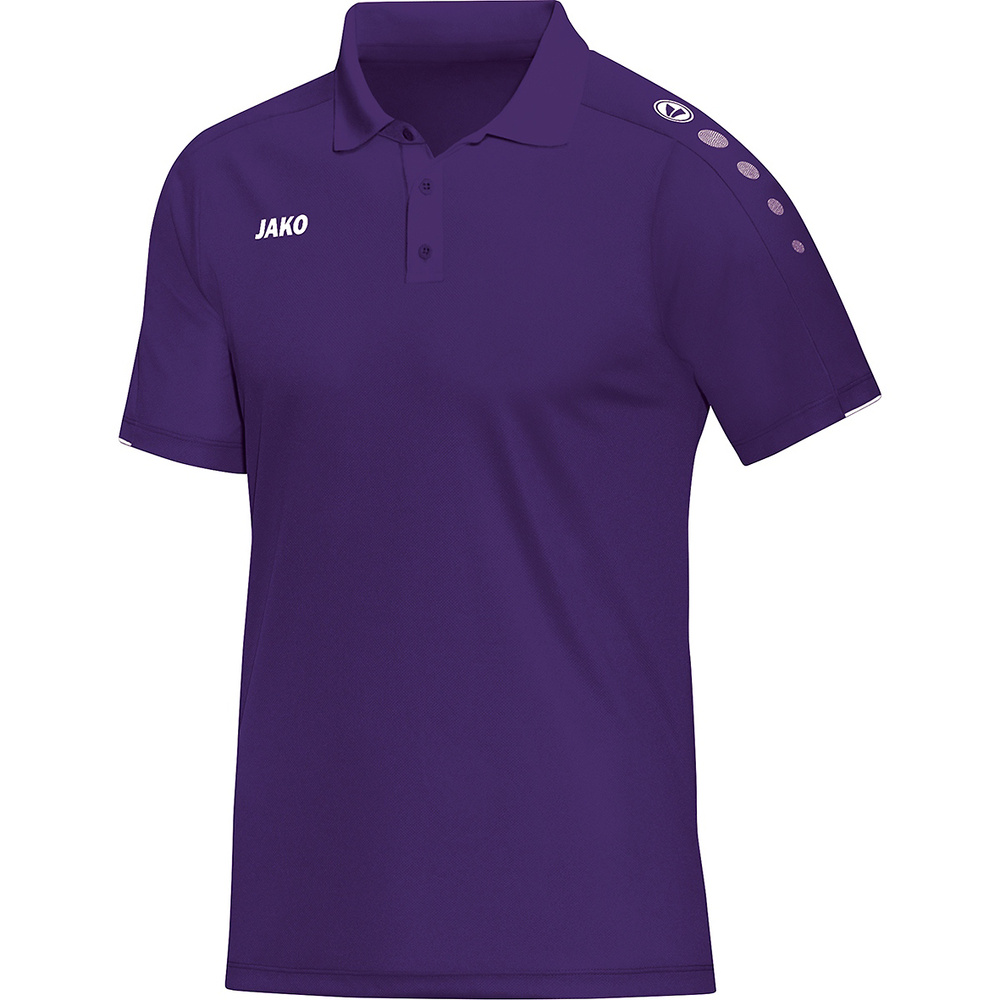 POLO JAKO CLASSICO, PÚRPURA HOMBRE. S M L XL 2XL 3XL 4XL 