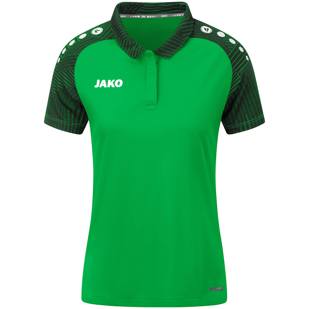 POLO JAKO PERFORMANCE, VERDE-NEGRO MUJER. 34 