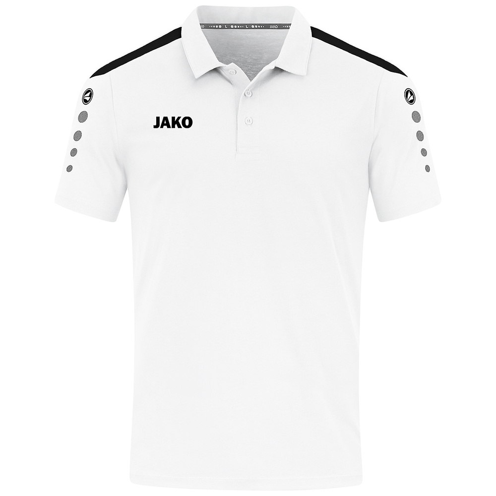 POLO JAKO POWER, BLANCA-NEGRA NIÑO. 140 152 164 