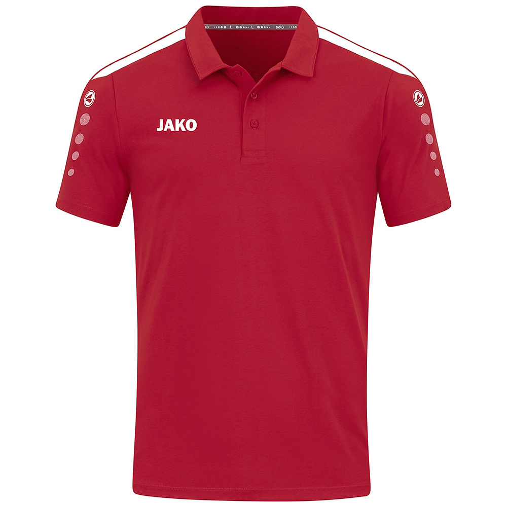 POLO JAKO POWER, ROJO-BLANCO NIÑO. 140 152 164 