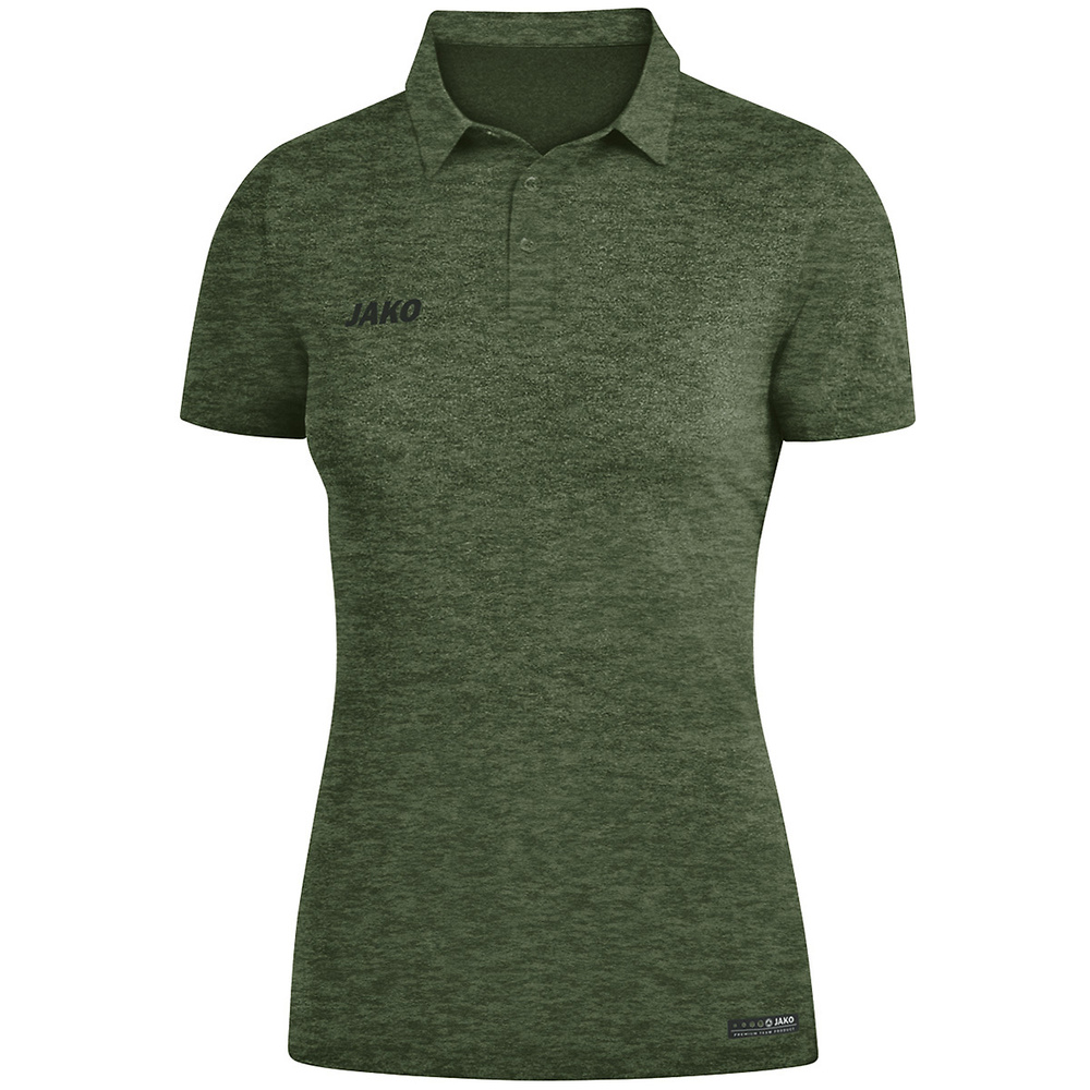 POLO JAKO PREMIUM BASICS, CAQUI MELANGE MUJER. 34 36 38 40 42 44 