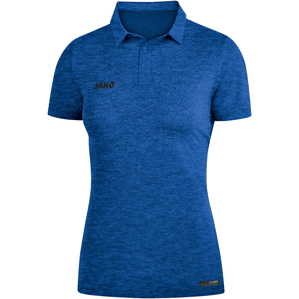 POLO JAKO PREMIUM BASICS, ROYAL MELANGE MUJER. 34 36 38 40 42 44 