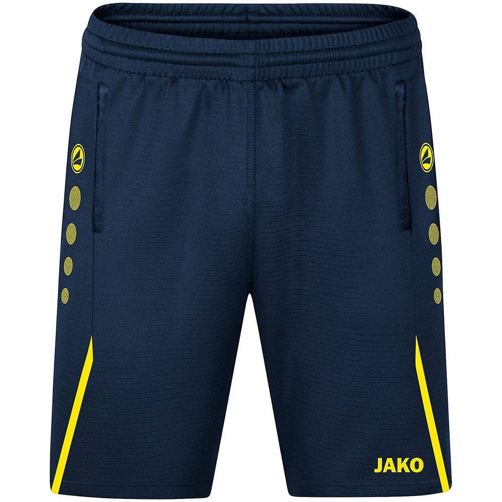 SHORT DE ENTRENAMIENTO JAKO CHALLENGE, MARINO-AMARILLO HOMBRE. S M L XL 2XL 