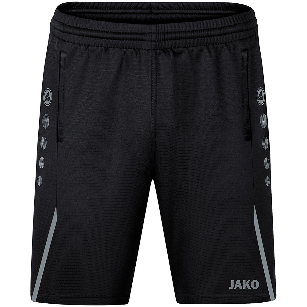 SHORT DE ENTRENAMIENTO JAKO CHALLENGE, NEGRO-GRIS PIEDRA HOMBRE. S M L XL 2XL 