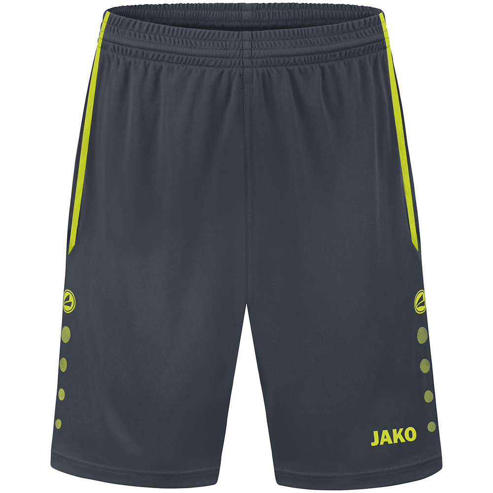 SHORT JAKO ALLROUND, ANTRACITA-LIMÓN HOMBRE. S M L XL 2XL 