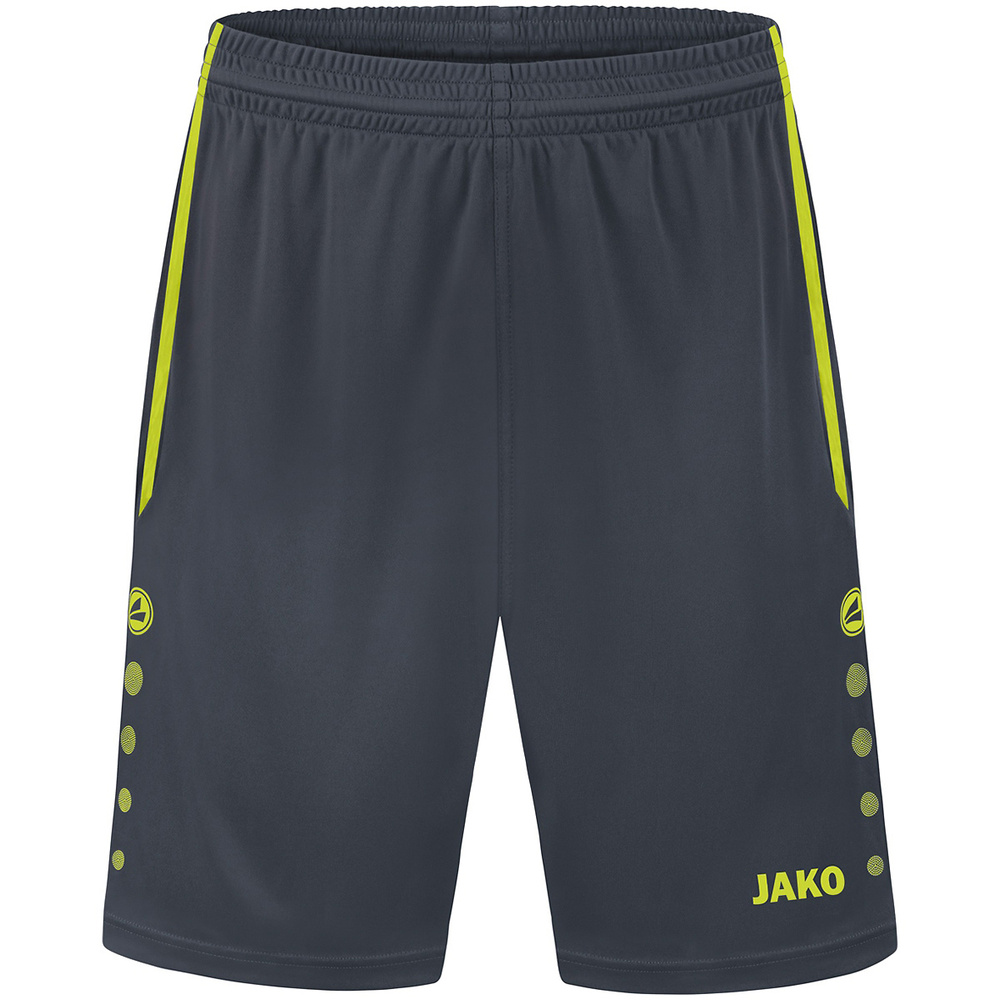 SHORT JAKO ALLROUND, ANTRACITA-LIMÓN NIÑO. 116 128 164 152 164 