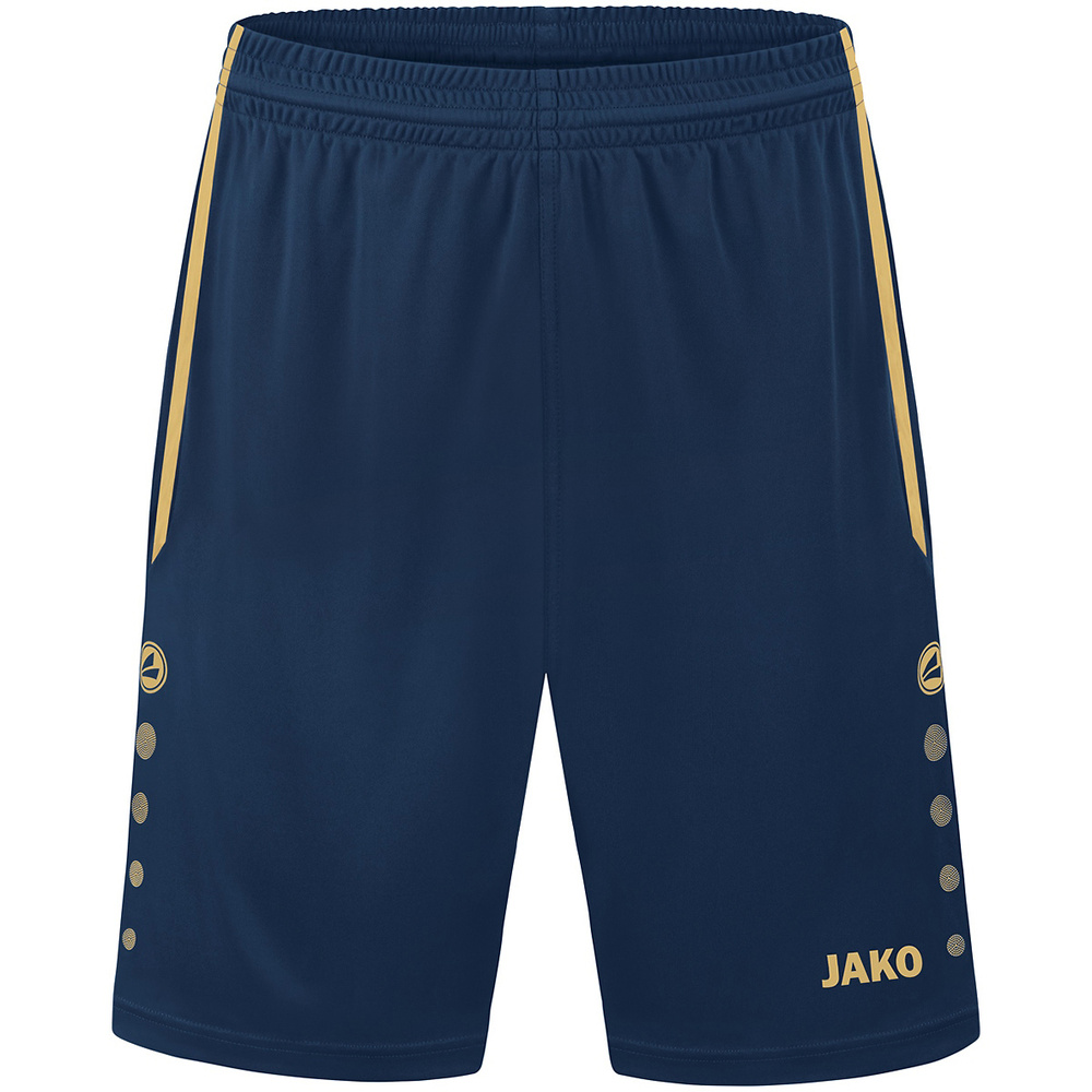 SHORT JAKO ALLROUND, MARINO-ORO HOMBRE. S M L XL 2XL 