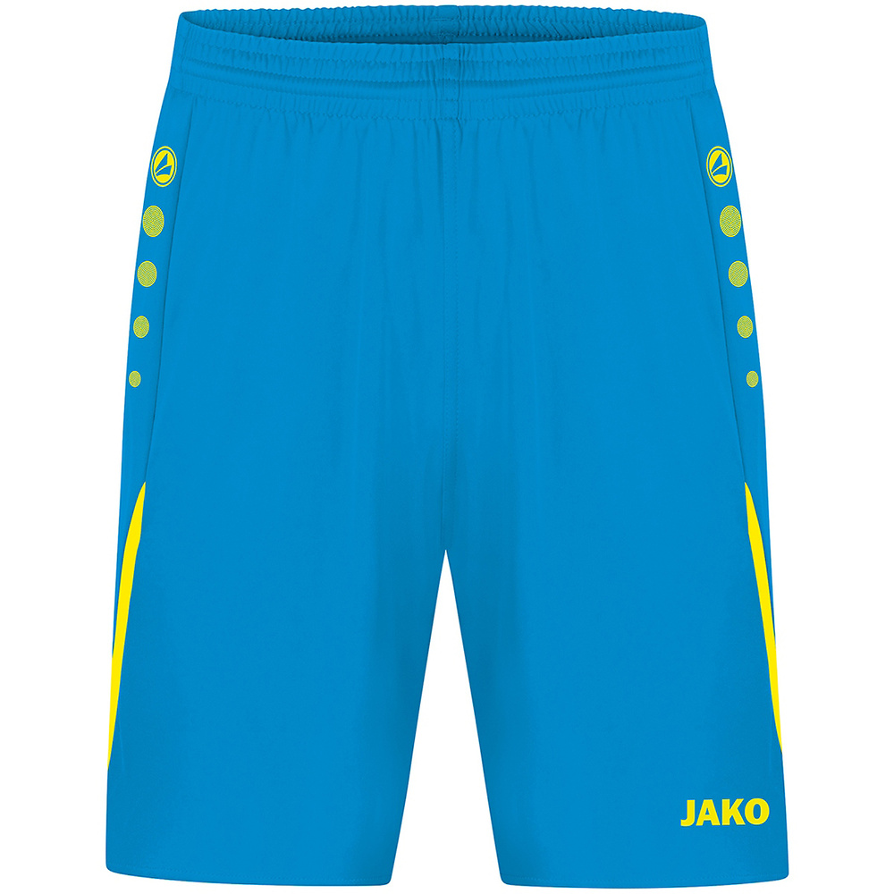 SHORT JAKO CHALLENGE, AZUL JAKO-AMARILLO NEÓN HOMBRE. S M L XL 2XL 