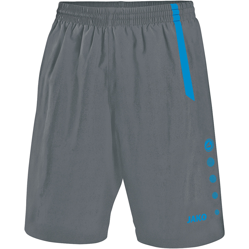 SHORT JAKO TURIN, GRIS PIEDRA-AZUL JAKO HOMBRE. S M L XL 2XL 