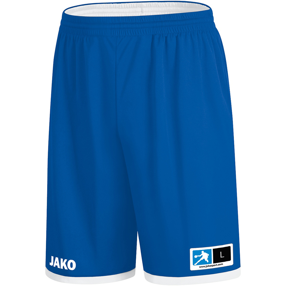 SHORT REVERSIBLE JAKO CHANGE 2.0, ROYAL-BLANCO HOMBRE. S M L XL 2XL 3XL 