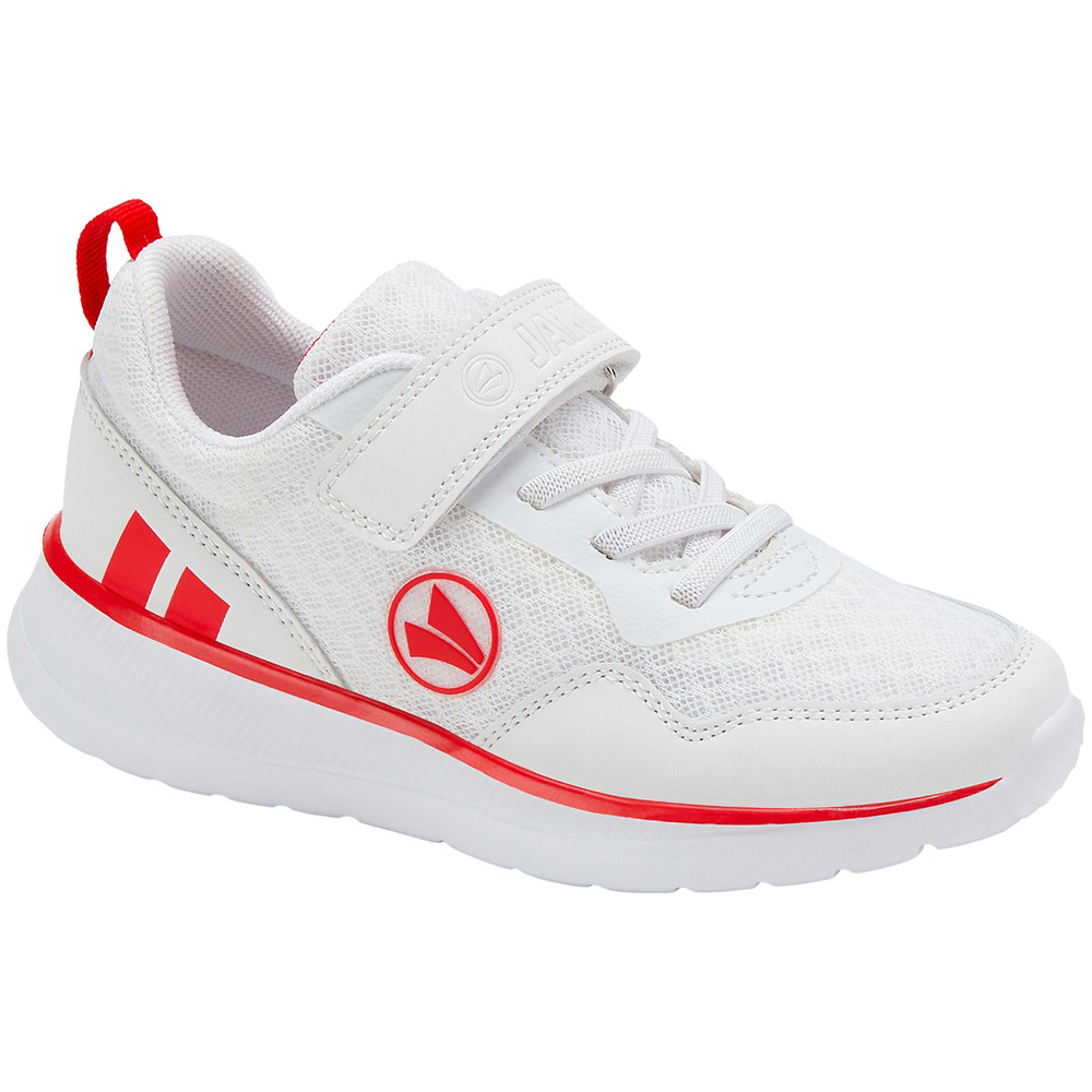 SNEAKER JAKO PERFORMANCE JUNIOR, BLANCO-ROJO. 28 29 30 31 32 33 34 35 36 37 38 39 40 