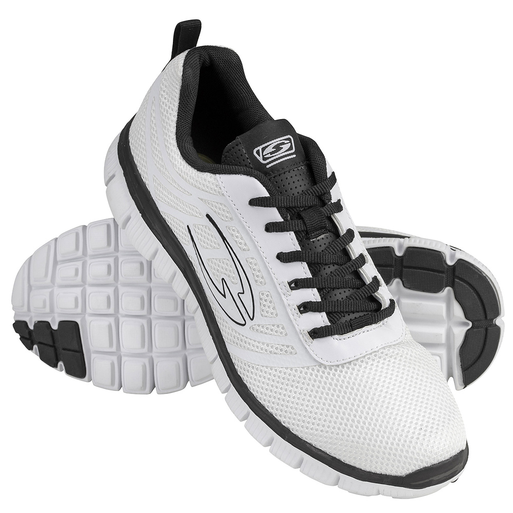 SNEAKER SALLER SNEAKER, BLANCO-NEGRO. 38 39 40 41 42 43 44 45 46 47 