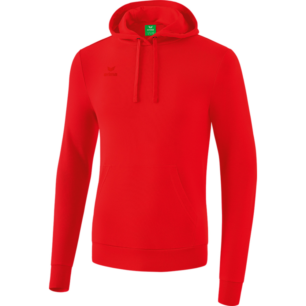 SUDADERA CON CAPUCHA ERIMA, ROJA NIÑO. 128 140 152 164 