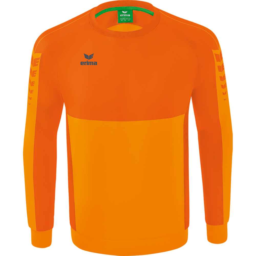 SUDADERA ERIMA SIX WINGS, NARANJA-NARANJA HOMBRE. S M L XL 2XL 3XL 