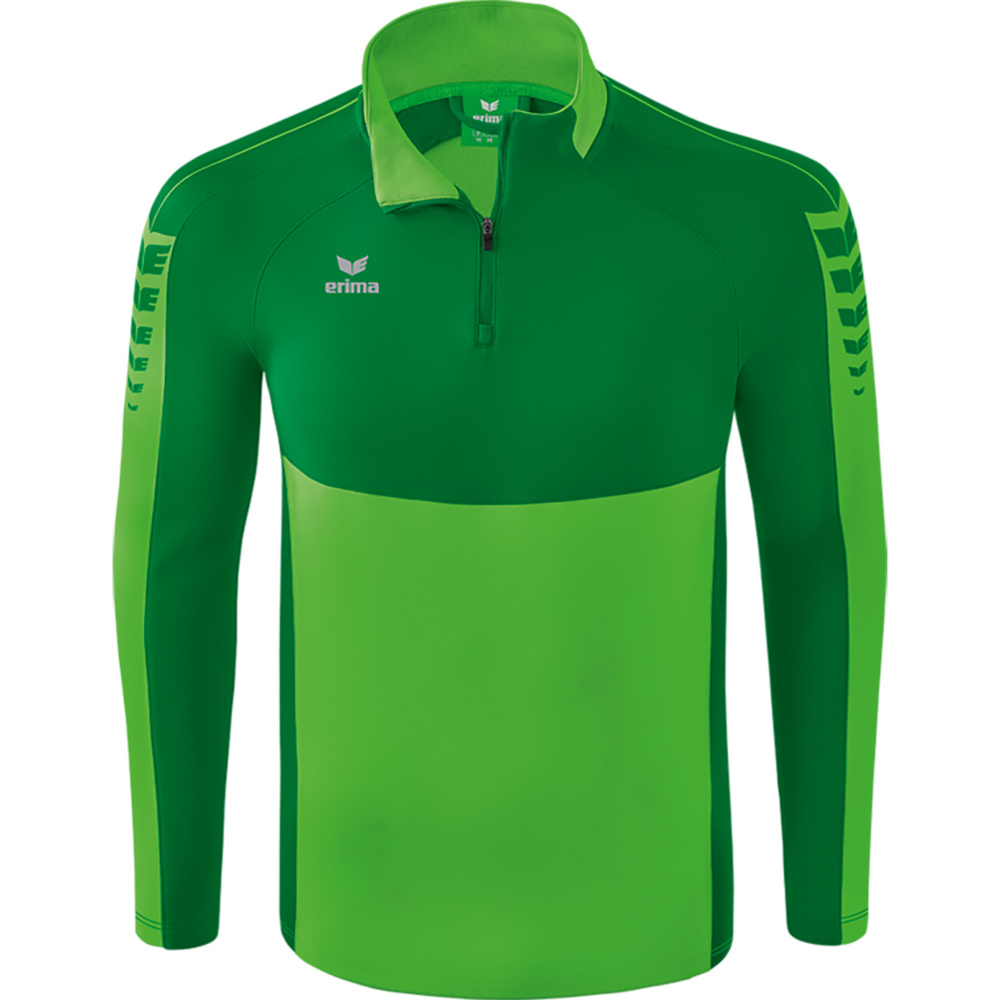 SUDADERA ERIMA SIX WINGS TRAINING TOP, VERDE-ESMERALDA HOMBRE. S M L XL 2XL 3XL 