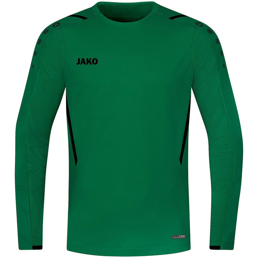 SUDADERA JAKO CHALLENGE, VERDE-NEGRA NIÑO. 116 128 140 152 164 