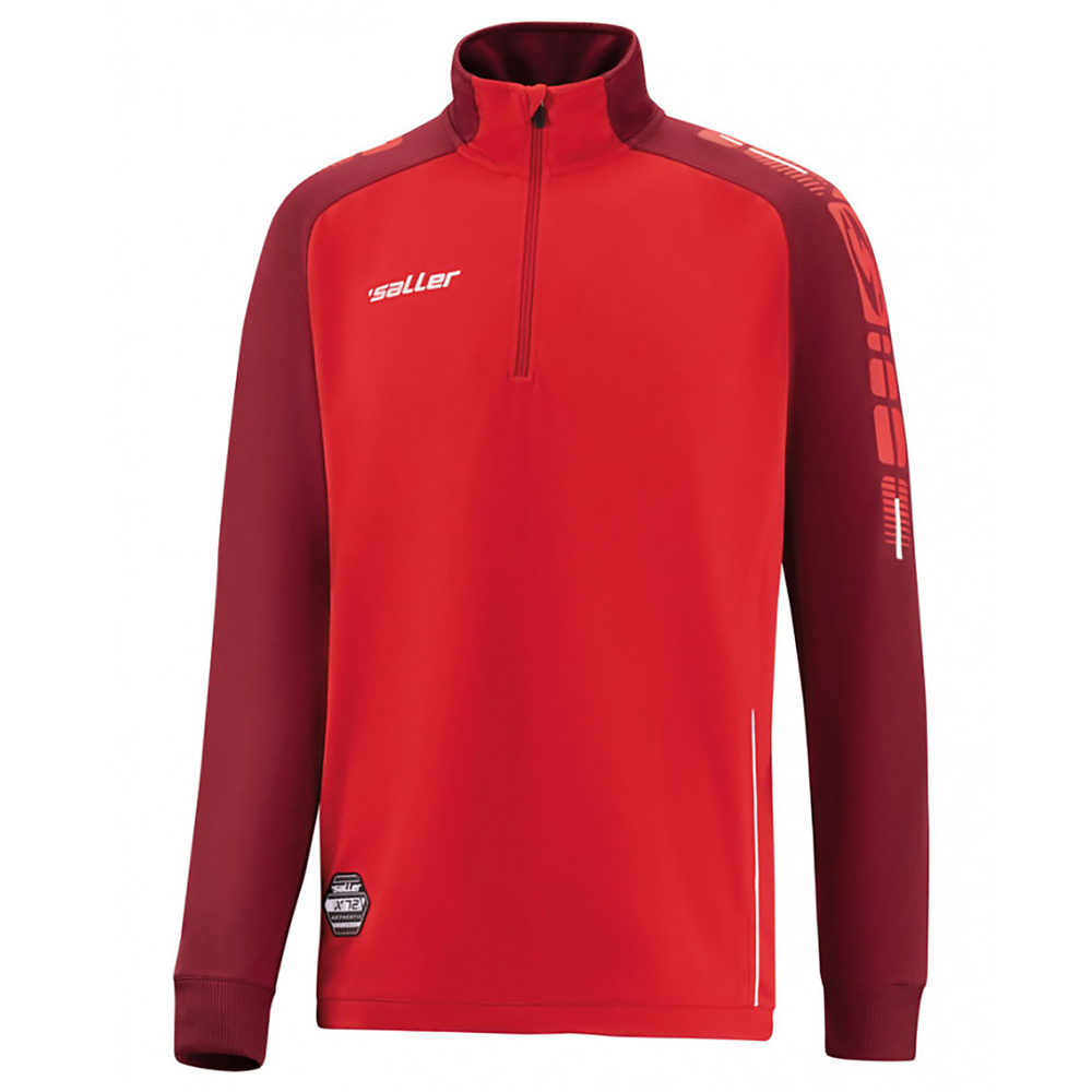 SUDADERA SALLERX.72, ROJO-BURDEOS-BLANCO NIÑO. 128 