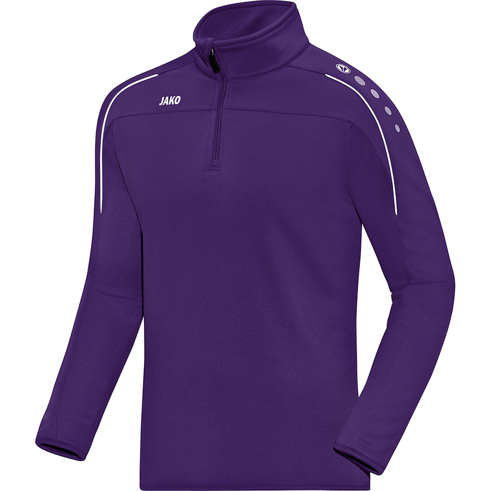 SUDADERA ZIPTOP JAKO CLASSICO, PÚRPURA NIÑO. 128 140 152 164 