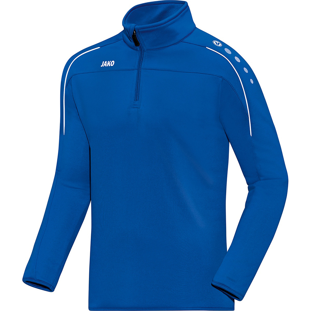 SUDADERA ZIPTOP JAKO CLASSICO, ROYAL NIÑO. 128 140 152 164 