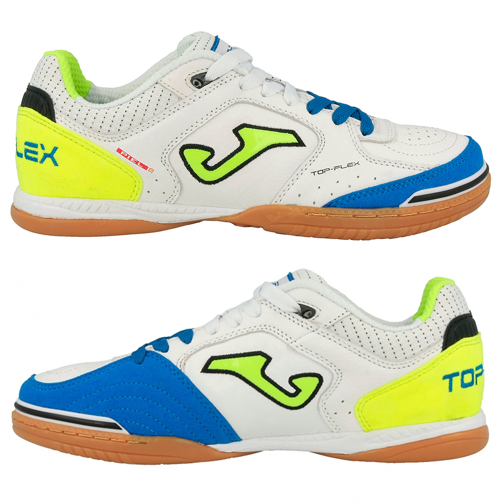 ZAPATILLA JOMA TOP FLEX 702, BLANCO-VERDE INDOOR. 36 37 37,5 38 39 40 40,5 41 42 42,5 43 43,5 44 44,5 45 46 47 