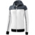 ERIMA CHANGE TRAINING JACKET WITH HOOD, WHITE-SLATE GREY-BLACK WOMEN.