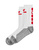 ERIMA CLASSIC 5-C CALCETINES, BLANCO-ROJO.