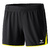 ERIMA CLASSIC 5-C SHORTS, BLACK-FLUOR YELLOW WOMAN.