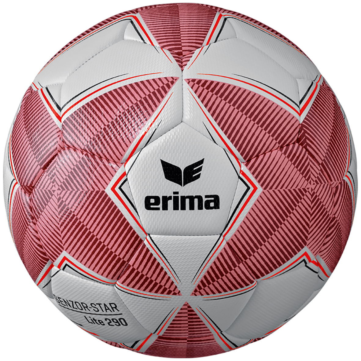 ERIMA SENZOR STAR LITE 290 FOOTBALL, RED-BORDEAUX SIZE 4.