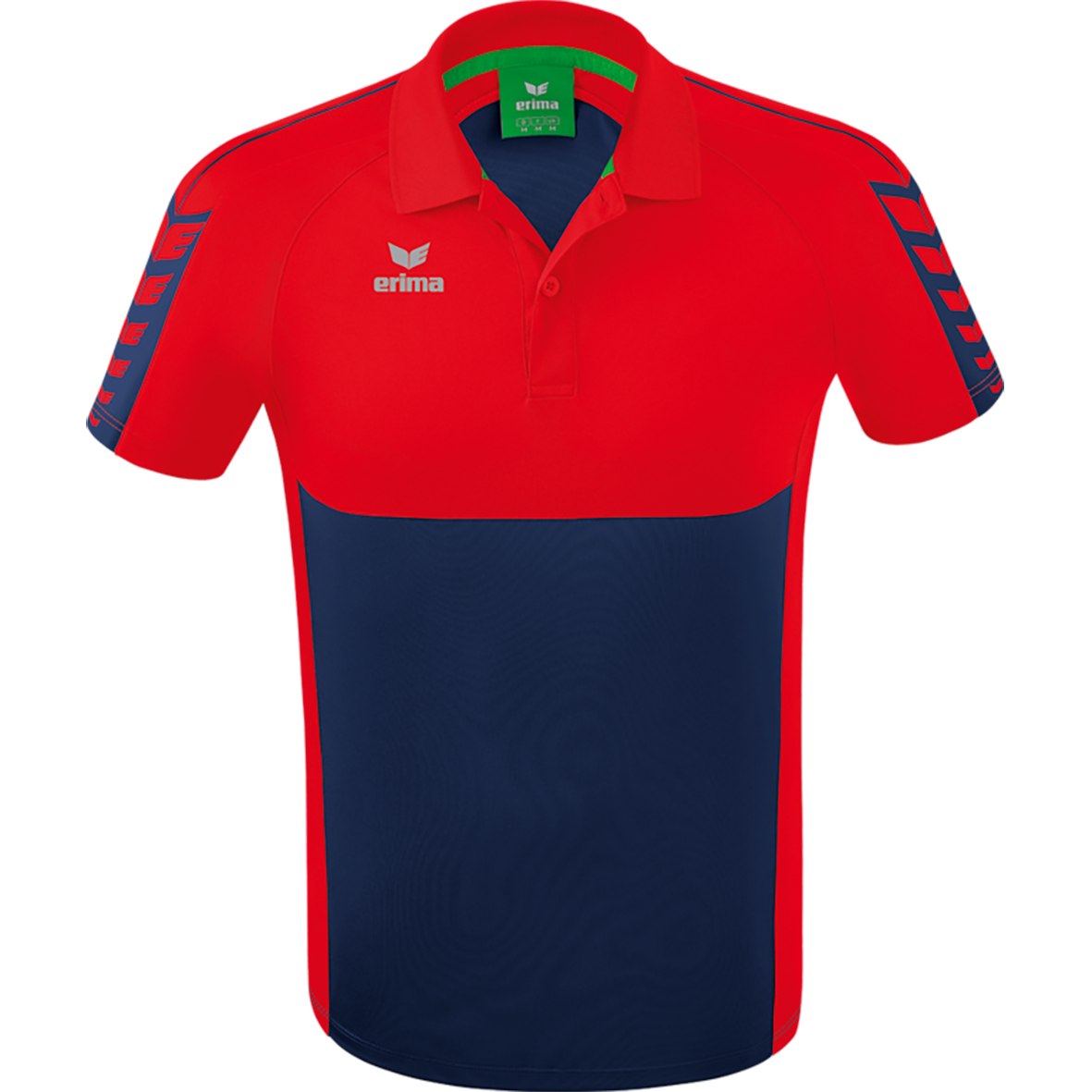ERIMA SIX WINGS POLO-SHIRT, NEW NAVY-RED MEN.